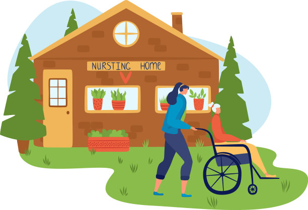 志愿者帮助人们题词养老院图片下载