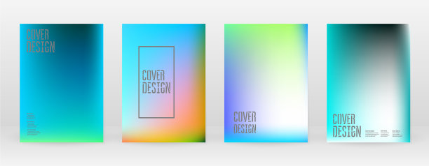 柔和充满活力的蓝绿色霓虹概念图片下载