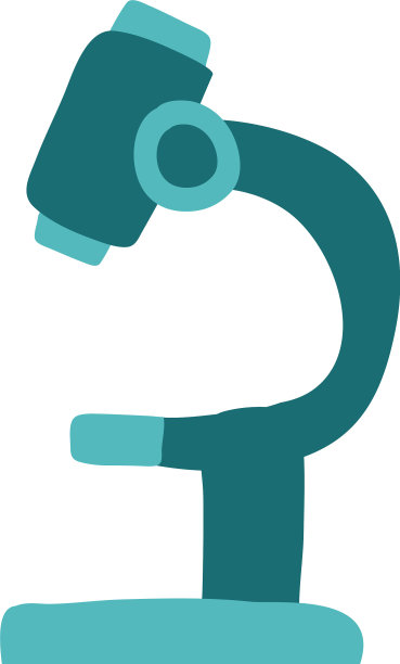显微镜教育供应平面风格图标图片下载