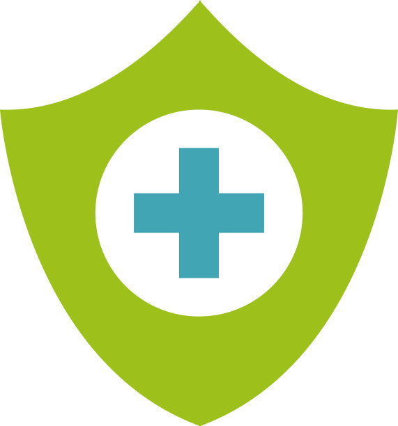医疗十字盾平风格图标图片下载