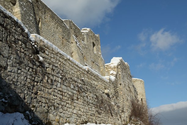 废墟hohenurach在坏乌拉赫，斯瓦比亚阿尔布，德国图片下载
