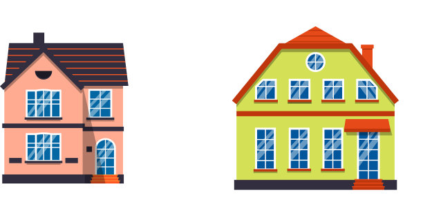 卡通特写房子五颜六色的阿姆斯特丹图片下载