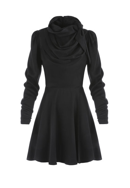 漂亮的长袖连衣裙图片下载