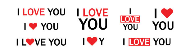 我爱你伟大的设计为任何目的文本集图片下载