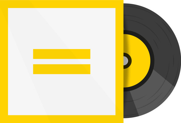 黑胶唱片平面复古潮人模型图片下载