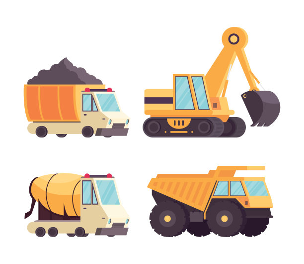 施工车辆设备设置图标图片下载