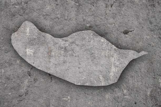 风化混凝土上的马德拉地图图片下载