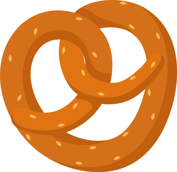 椒盐卷饼烘焙食品的标志图片下载