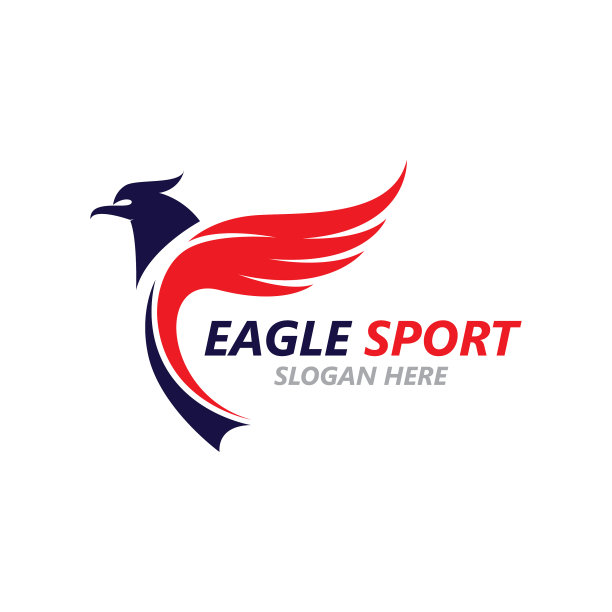鹰翼标志设计形象模板图片下载