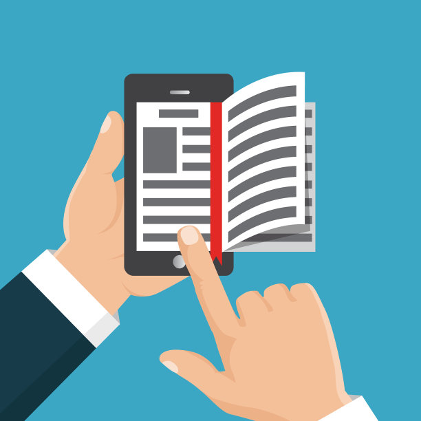 电子书在手，拇指翻页图片下载