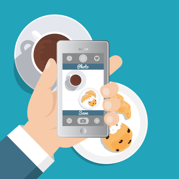 在餐厅拍照留影图片下载