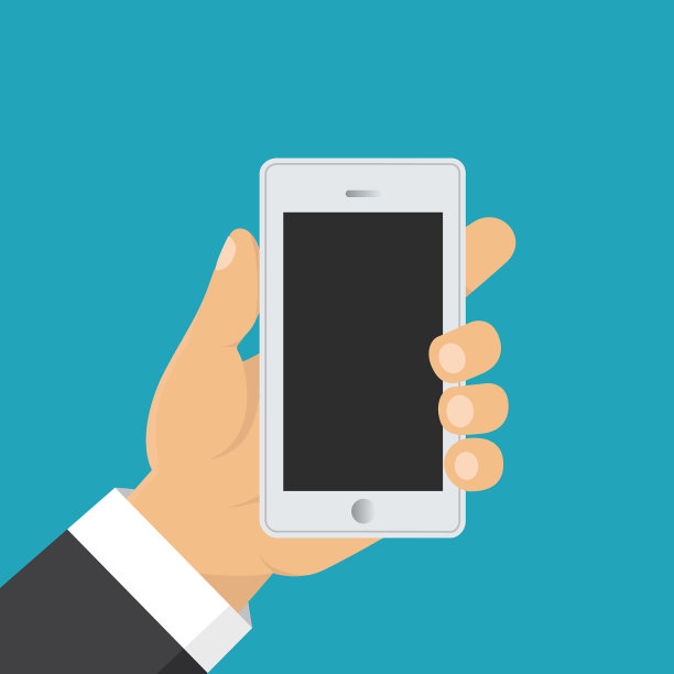 手持平板智能手机经营理念图片下载