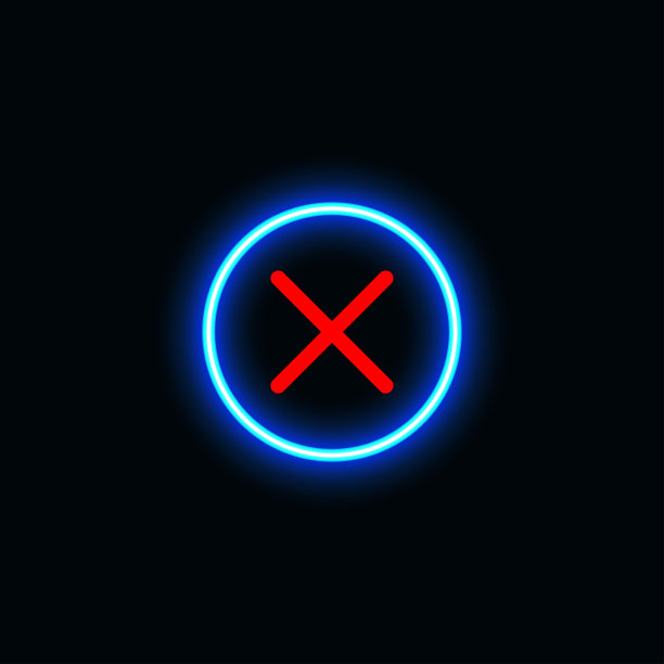 霓虹图标为网站，移动应用和模板UI材料。矢量图图片下载