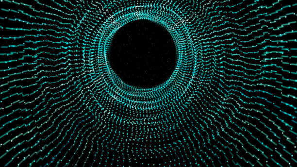 抽象发光的未来隧道背景图片下载