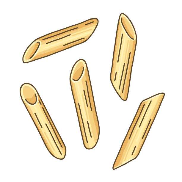 通心粉rigate。圆面。图片下载