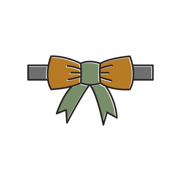 蝴蝶结矢量图标在时尚的平面设计图片下载