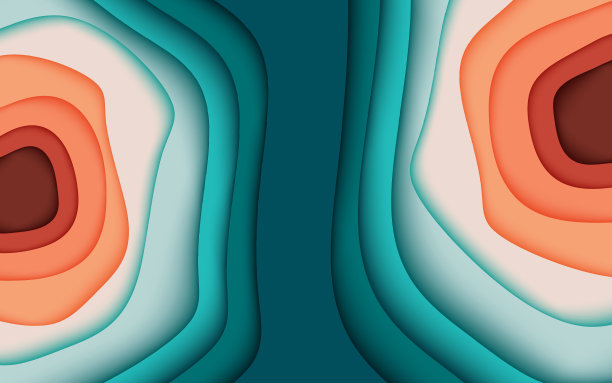 抽象多色现代未来剪纸背景。抽象设计模板的小册子，传单，杂志，名片，品牌，横幅，标题，书籍封面，笔记本背景矢量图片下载