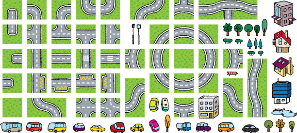 道路背景构造器创建自己的地图图片下载