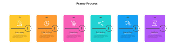 现代信息图向量模板图片下载