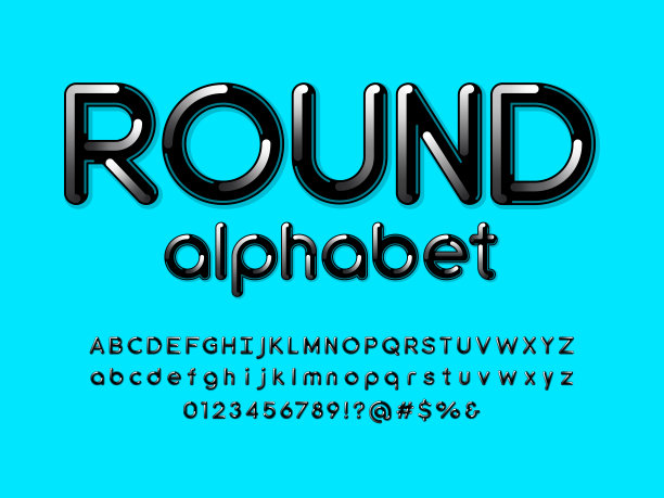 现代字体图片下载