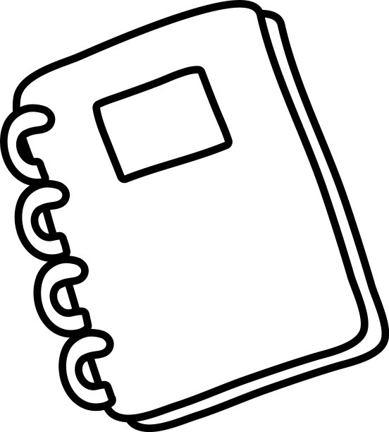 笔记本学校供应线风格图标图片下载