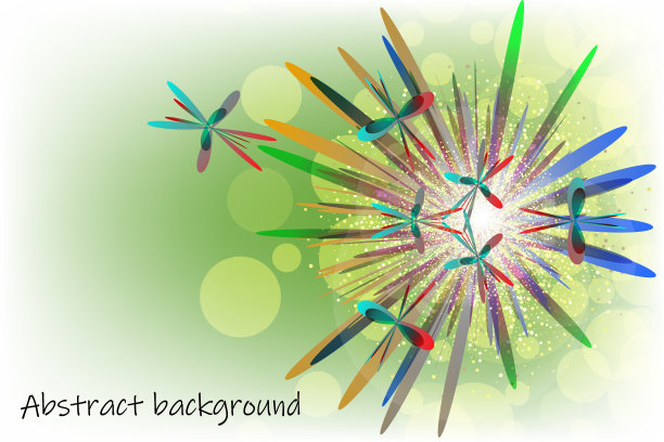 抽象色彩的弹簧设计背景。矢量插图。图片下载