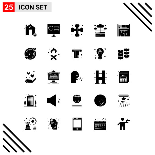 主题立体符号和可编辑符号的25个图片下载