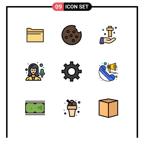 设置9商业填充线平面颜色包图片下载