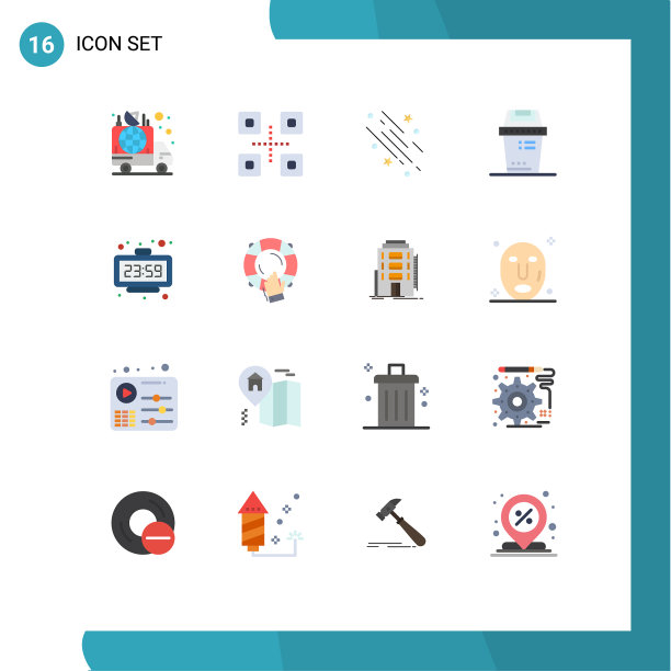 16组平色符号和符号图片下载