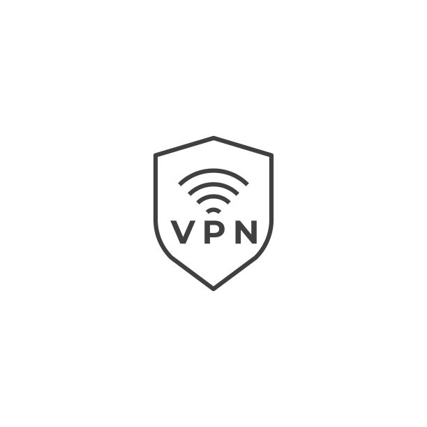 互联网安全、VPN和盾牌保护矢量图标模板图片下载