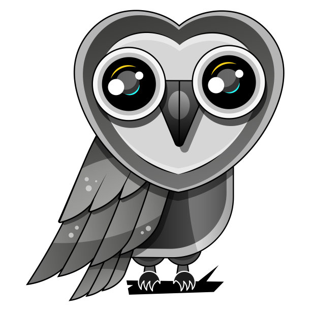 白色背景上的猫头鹰设计向量，鸟。的动物。野生动物。易于编辑的分层向量图片下载