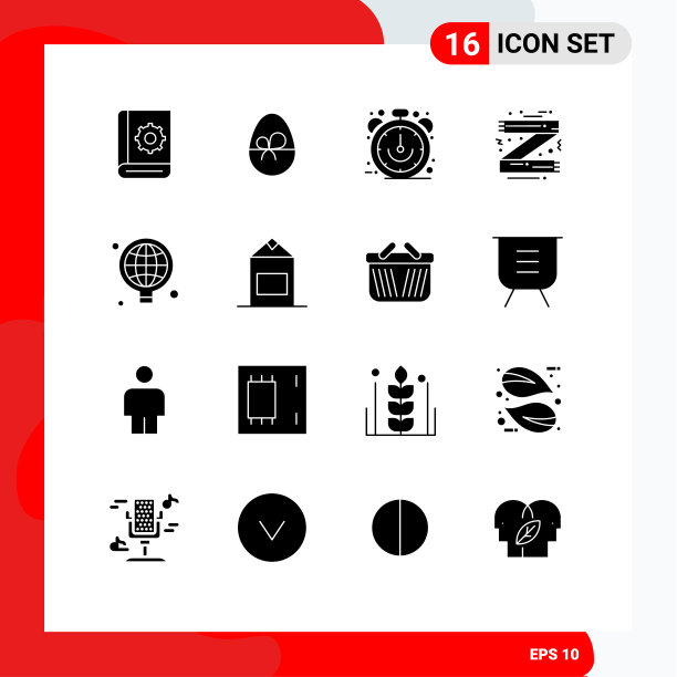 16个通用立体字形符号象征时尚图片下载