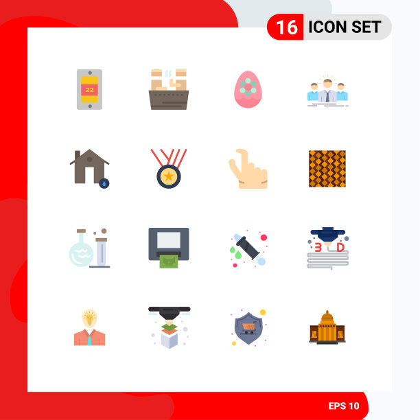 为建筑设置的16组现代平面颜色图片下载