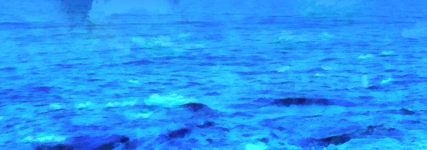 复古水彩画与海洋为您的设计图片下载