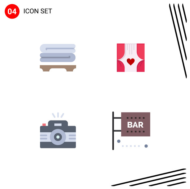 平面图标包4通用符号水疗图片下载