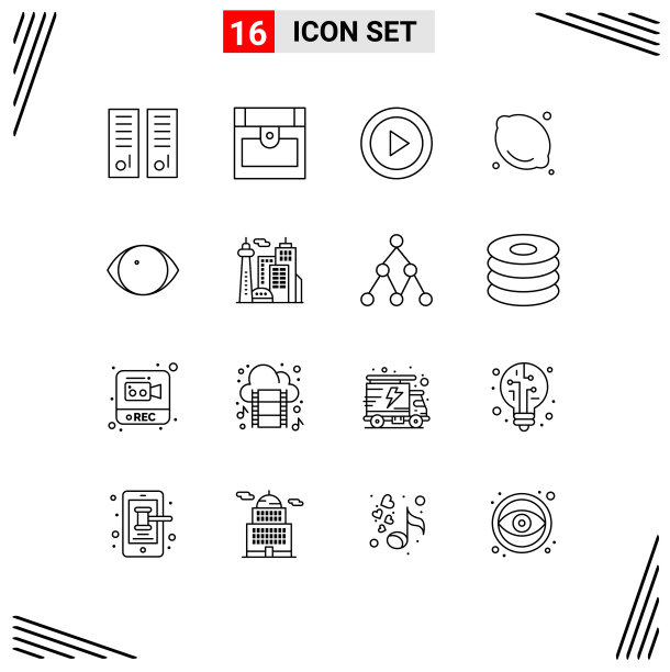 16大纲概念的网站，移动和应用程序图片下载