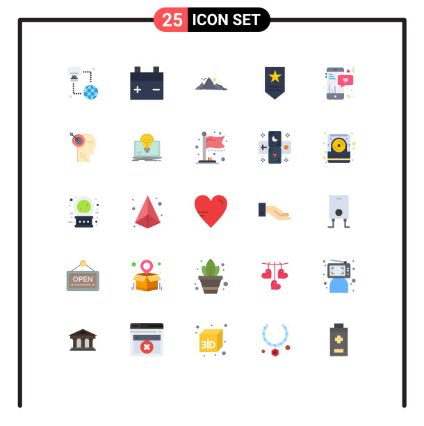 通用图标符号组25现代扁平图片下载