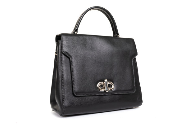 时尚的女士皮包在一个白色的背景图片下载