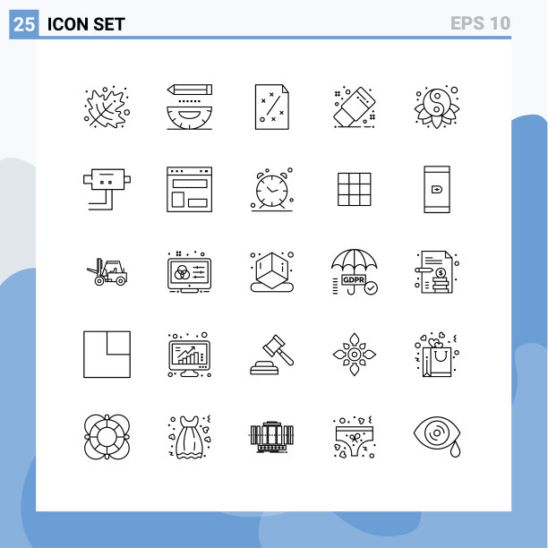 用户界面线装现代标识和图片下载