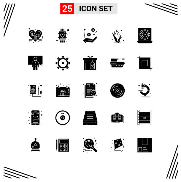 现代集25个立体象形文字之图片下载