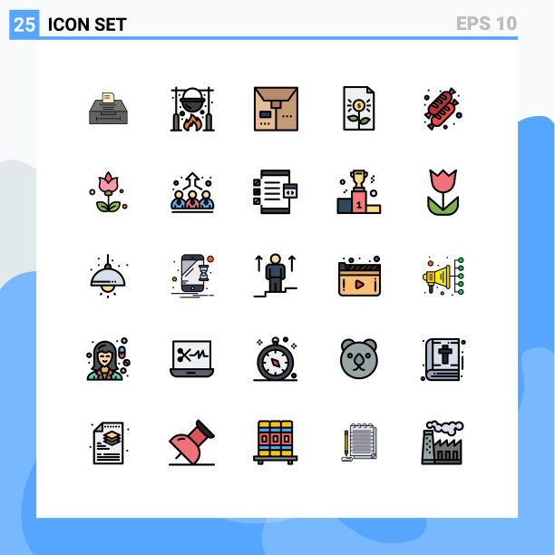 现代设置25填充线和平色图片下载