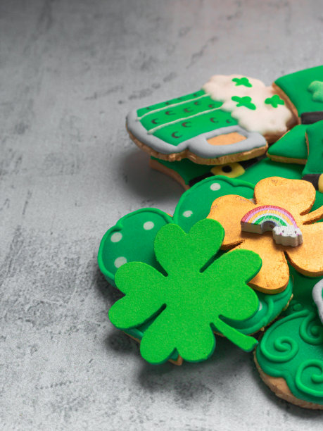 圣帕特里克节装饰糖饼干图片下载