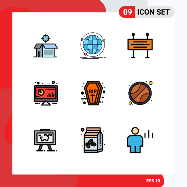 用户界面包9基本填充线平图片下载