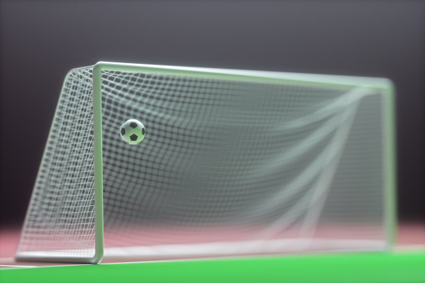 足球和体育场球门网图片下载