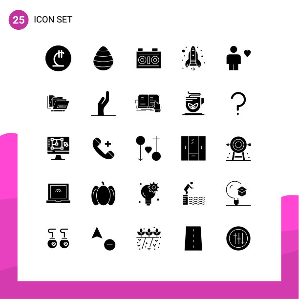 包25现代固体符号符号和符号图片下载