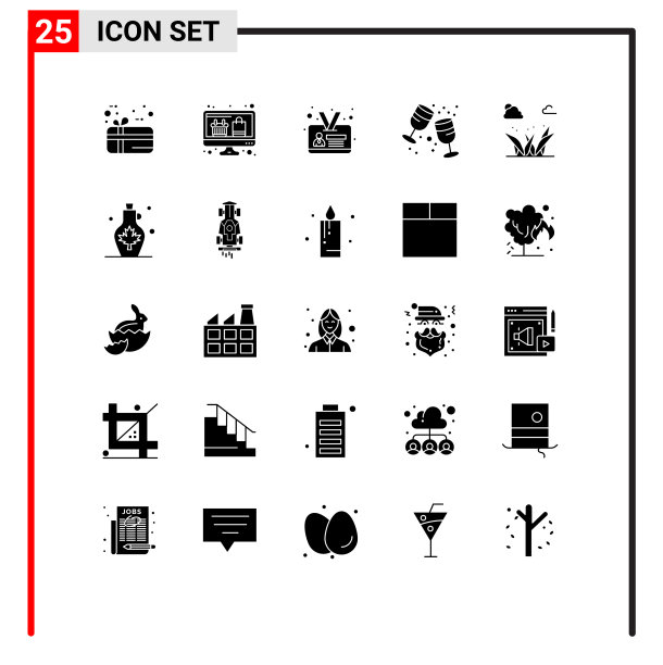 为春季设置的25组现代立体象形文字图片下载