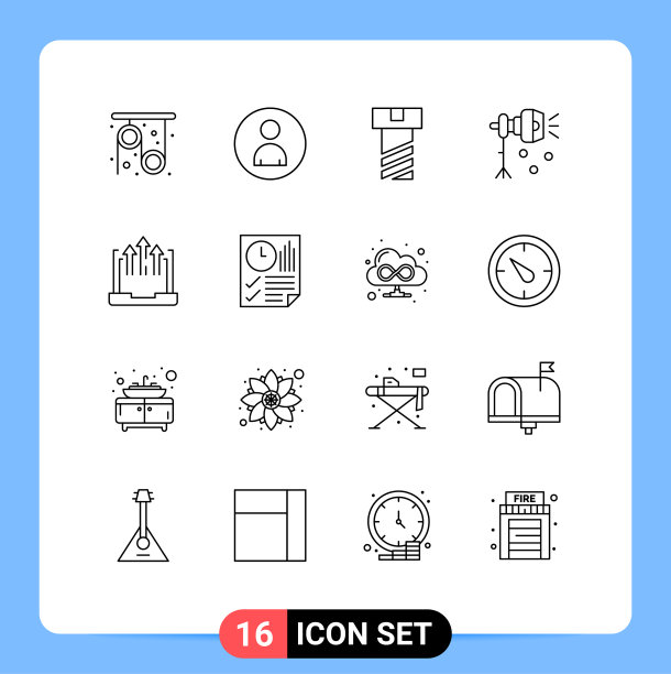 16 .用户界面轮廓包现代标识图片下载