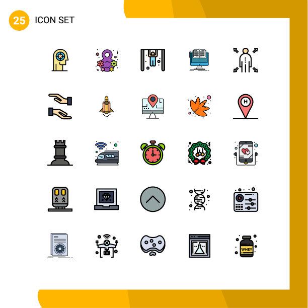 通用图标符号组25现代填充图片下载