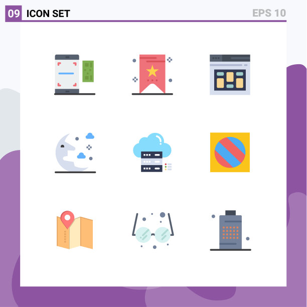 第九组单色标志和符号图片下载