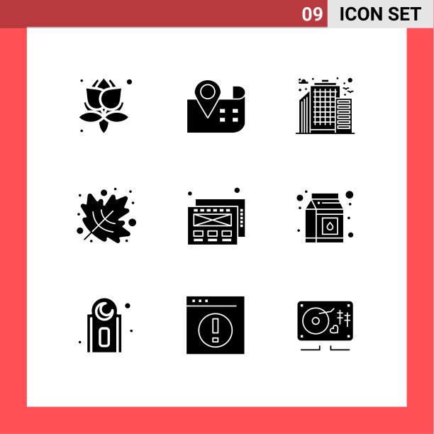 现代设9个实心象形清真寺图片下载